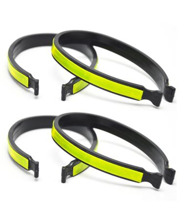 NVTRSD 4 pieces of pants clip bike reflective bicycle trouser clamp universal pants clamps for cyclists pants protection bike for men women jogger cyclists motorcycle