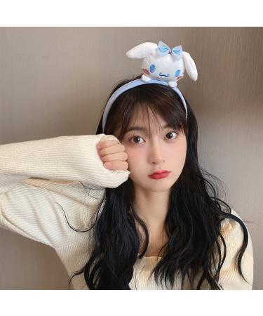 Kawaii Spa Headband for Washing Face | Cute Hairband for Makeup - Blue | Women's Girls' Party Costume Accessories - Buy Online on SooperMarket.com