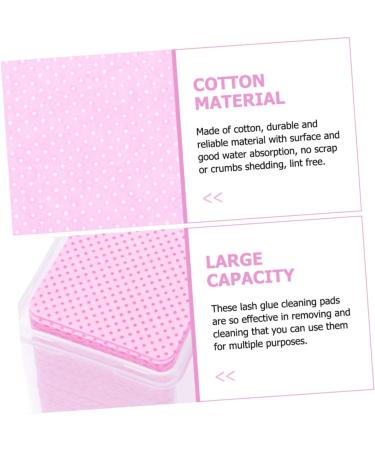 NOLITOY 200pcs Eyelash Cleaning Pads - Professional Makeup Remover Cotton Pads for Nail Gel & Glue - Squeegee Major White - Buy Online on SooperMarket.com