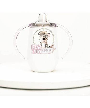 Personalized Stainless Steel Sippy Cup - 10oz with Baby Animals | BPA Free Toddler and Baby Sippy Cup - Buy Online on SooperMarket.com