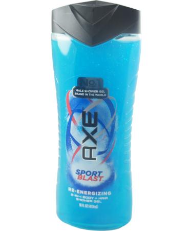 Axe Shower Gel + Shampoo Sport Blast 16 oz (Pack of 7)