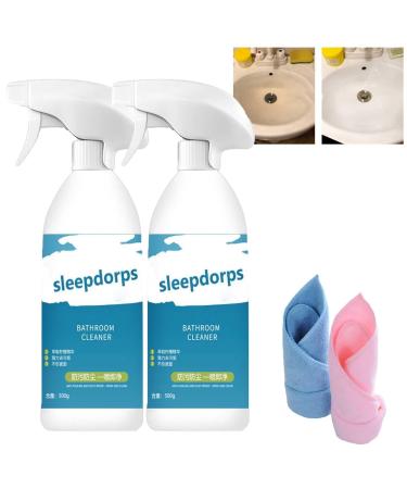 Sleepdrops Bathroom Cleaner Sleepdrops Glass Cleaner Spray/500ML Bathroom Descaler Spray Multifunctional Cleaner All-Purpose Bathroom Descaler Spray (2PCS)
