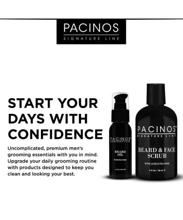 Pacinos Beard Oil - Frizz-Free Beard Care Relieves Itching Promotes Growth & Shine with Essential Oils - Buy Online on SooperMarket.com