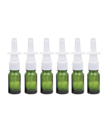 Nasal Spray Bottles Refillable 10ml Glass Fine Mist Atomizer Makeup Water Travel Container Blue Brown Green