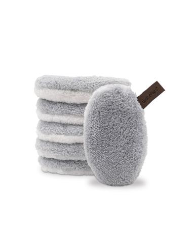 Washaben washable Slutry & cleaning pads reusable pore depth cleaning only with water skin-friendly hypoallergenic Supersoft "Pastel Blue Edition" 6 Set 6 pieces (1 Pack) Pastel Blue