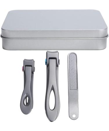Nail Clipper Big Mouth Nail Cutter File Dead Skin Removal Stainless Steel Manicure Set Pedicure Tool No Splash Clipper for Women Men Kids Adults(Silve) - Buy Online on SooperMarket.com
