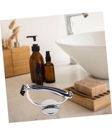 Premium Brush Holder & Razor Stand - Stable Safety Tool for Beard Shaving | Ideal Bathroom Storage for Men - Buy Online on SooperMarket.com