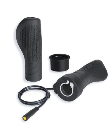 Half-Twist Throttle for Bafang 3 Pin Speed Throttle for BBS01B BBS02B BBSHD Mid Drive Motor eBike Conversion Kits E-Bike Twist Throttle with 17.7 inch Cable