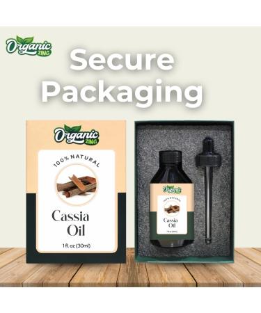 Organic Zing Cassia (Cinnamomum Cassia) Oil | Pure & Natural Essential Oil for Hair Care Massage Aroma & Diffuser - 30ml/1.01fl oz - Buy Online on SooperMarket.com