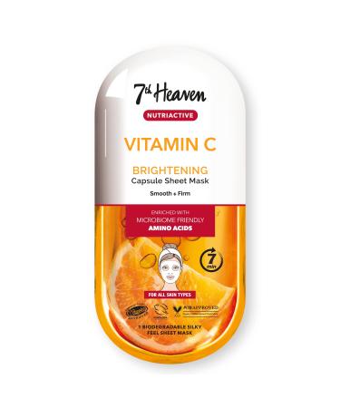 7th Heaven Vitamin C Nutriactive Brightening Sheet Mask Enriched with Amino Acids to Smooth and Firm Skin