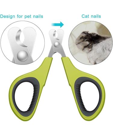 Alinana Cat Nail Clippers - Cat Nail mit Sharp Stainless Steel Blades Non-Slip Handle Professional Cat Claw Clipper for Small Pet Kitten and Rabbit Straight Blade - Buy Online on SooperMarket.com