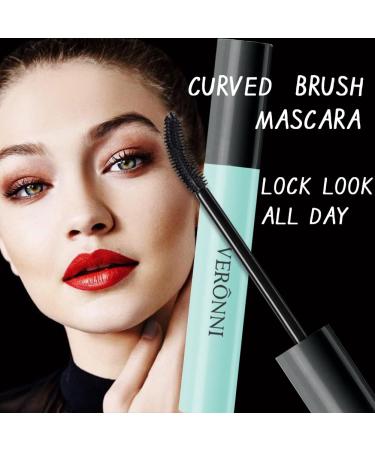 4D Silk Fiber Black Mascara - Volumizing & Waterproof with Curved Brush for Natural Extension & Lengthening - Buy Online on SooperMarket.com