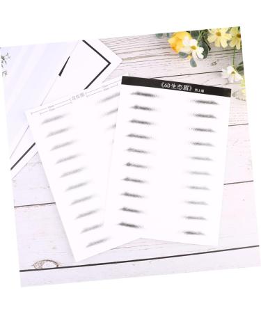 Housoutil 4 Sheets Pairs Adhesive Eyebrow Template Eyebrowsb Simulation Eyebrow 3d Artificial Eyebrow Stickers - Buy Online on SooperMarket.com