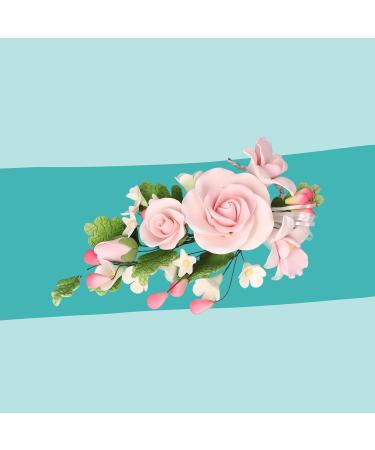 Buy Cake Company Sugar Flower Bouquet - Pink Roses for Wedding & Birthday Cake Decoration | 1 Piece - Buy Online on SooperMarket.com