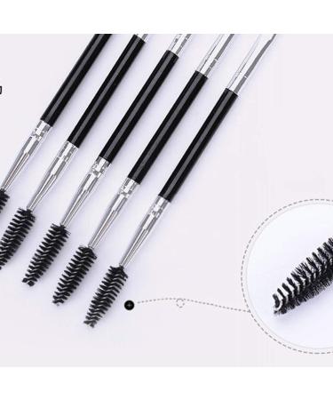 4-Piece Black Double-Head Eyebrow Brush Set | Multi-Functional Spoolie & Comb for Perfect Eyebrow Tinting - International Shipping Available - Buy Online on SooperMarket.com