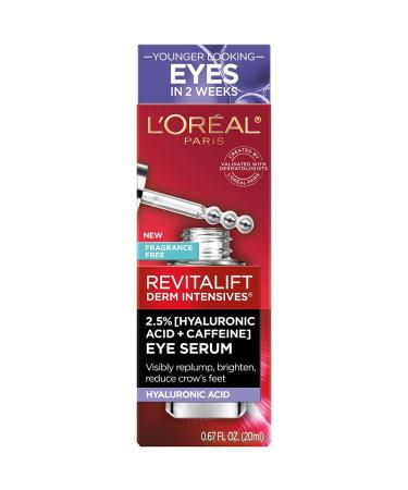 Revitalift Hyaluronic Acid + Caffeine Eye Serum | L'Oreal Paris Anti-Aging Moisturizer Sample - Buy Online on SooperMarket.com