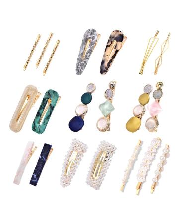 Pearl Hair Clip Women 20Pcs Pearl Hair Clip Hairpins Hair Clip Hair Barrettes Accessories for Wedding Valentine's Day Gifts