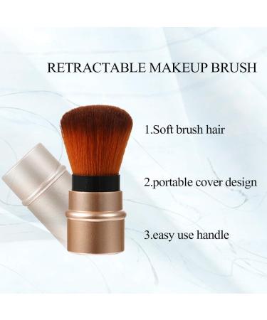 Vtrem 3PCS Kabuki Foundation Brush Retractable Red Black Brown Professional Travel Brushes Blush Foundation brush Makeup Brush Set Blush Brush Red/Black/Brown - Buy Online on SooperMarket.com