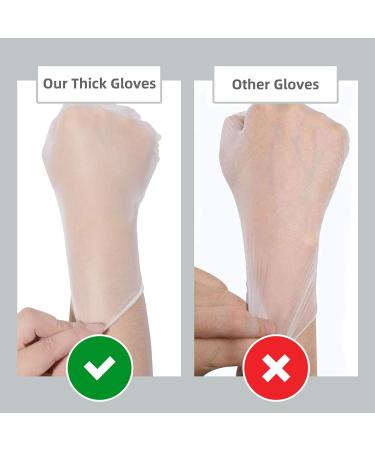 100PCS Large Disposable Medical Clear Vinyl Exam Gloves - Latex-Free & Powder-Free | Oh! Trendy Industrial Gloves - Buy Online on SooperMarket.com