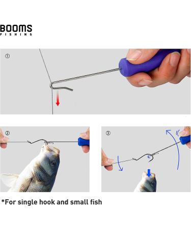 Booms Fishing R05 Fish Hook Remover Dehooker 7 inch - Portable Saltwater & Freshwater Quick Removal Tool - 2pcs Blue - Buy Online on SooperMarket.com