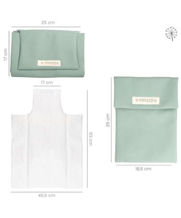 Mimuselina 2 Pack: Portable Baby Changing Pad & Diaper Bag - Foldable Water-Repellent & Dirt-Repellent for On-the-Go Parents - Green Avenue - Buy Online on SooperMarket.com
