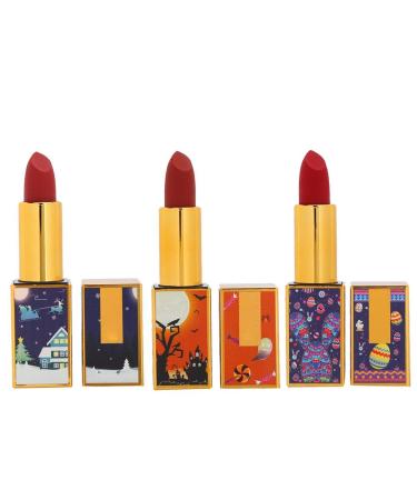 Lipstick Set Dekaim 3PCS Matte Lipstick Kit Smooth Long Lasting Moisturizing Lipstick Makeup Tool