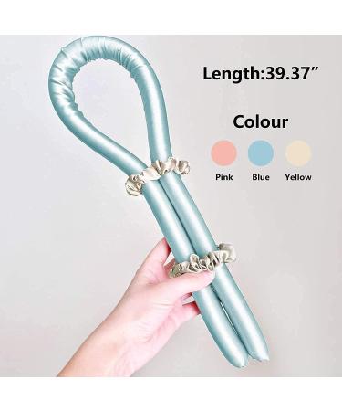 Heatless Curlers Headband Heatless Curls No Heat Wave Hair Curlers Styling Tools for Long Medium Hair Hair Curlers Make Hair Soft And Shiny(Blue) - Buy Online on SooperMarket.com