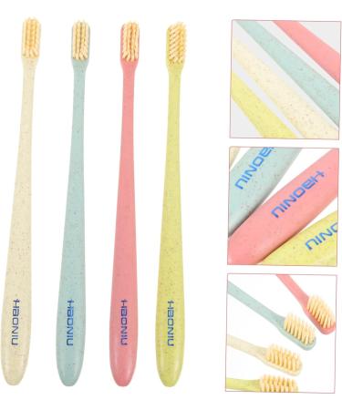 Beavorty 4-Piece Soft Toothbrush Set Gentle Teeth & Tongue Cleaning for a Healthier Smile | International Shipping - Buy Online on SooperMarket.com