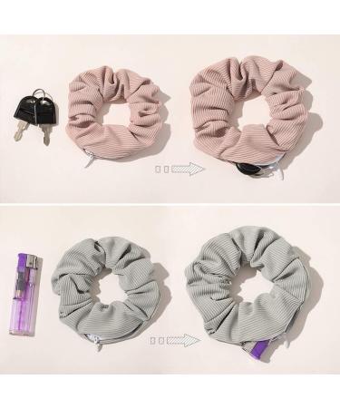 Rapoyo 4-Piece Colorful Hair Ties with Zipper Bag | Stylish Scrunchies & Elastic Hair Bands for Women & Girls - Perfect Ponytail Accessories - Buy Online on SooperMarket.com