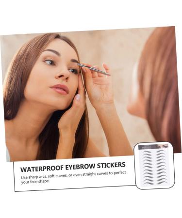 Gogogmee 3 Sheets Waterproof Eyebrow Stickers Lazy Eyebrow Transfer Stickers Water Proof 3 Stickers 21x15cm Black 2 - Buy Online on SooperMarket.com