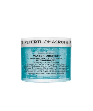 Peter Thomas Roth Water Drench Hyaluronic Cloud Gel mask-moisturizing facial mask with hyaluronic acid & pentavin additionally enriched with aloe vera vitamin e & caffeine