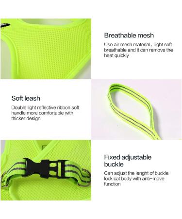 Shop Lianzimau Cat Dishes & Ultra Light Escape Protection Vest for Kittens - Adjustable Soft Network Jacket (1 Pack) in Fruit Green - Buy Online on SooperMarket.com