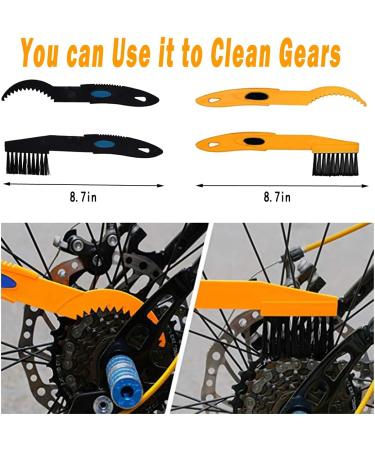 QeeHeng Precision Bicycle Cleaning Brush Tool Set - Ideal for Mountain, Road, City, Hybrid, BMX, and Folding Bikes | 10 Pieces - Buy Online on SooperMarket.com