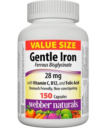 Webber Naturals Gentle Iron Supplement + Vitamin D3 1000 IU Bundle Nutritional Supplement + Vitamin D3 - Buy Online on SooperMarket.com