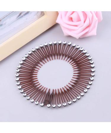 6PCS Women's Fashion Stretch Flexible Hair Combs Headband Set - Flexible Comb Teeth Hair Clips Hoop - Buy Online on SooperMarket.com