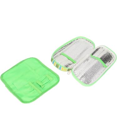Insulin Cooler Travel Case - Lightweight Multi-Layer Portable Cooling Bag for Diabetics in Green - Buy Online on SooperMarket.com