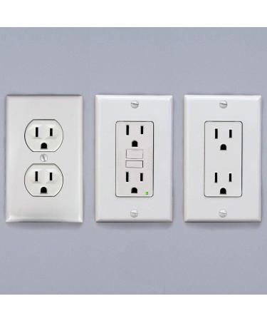 Qdos StayPut Double Outlet Plug Cover - Secure Fit, Beveled Edges - 6 Pack, White - Buy Online on SooperMarket.com
