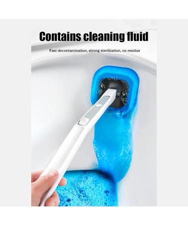 Disposable Toilet Brush with 40 Refills | Effective Toilet Bowl Cleaner Wand Set with Storage Caddy | Effortless Cleaning & Hygiene - Buy Online on SooperMarket.com