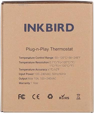 Inkbird ITC-308S Digital Temperature Controller & Thermostat with NTC Probe - International Shipping Available - Buy Online on SooperMarket.com