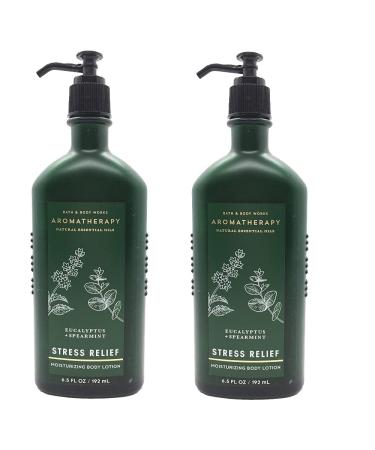 Bath & Body Works Aromatherapy Stress Relief Eucalyptus Spearmint Body Lotion 6.5oz 2-Pack - Buy Online on SooperMarket.com