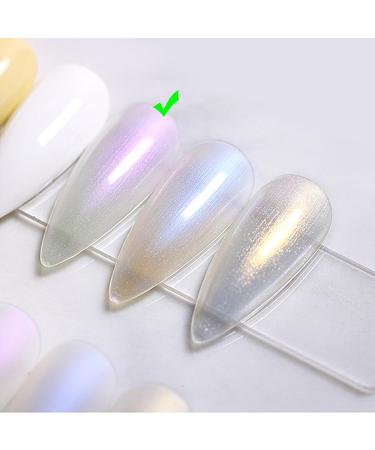 Pink Pearl Nail Polish - Shimmer Mermaid Nail Polish - Pearlescent Shell Pearl Pink Nail Polish - Polarized Glitter Nail Polish Quick Dry Long-Lasting Breathable Nail Varnish - No UV Needed - Buy Online on SooperMarket.com