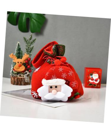 Anneome Pouch 3pcs Christmas Bag Candy Bags Christmas Tree Hanging Ornament Doll Wrapping Bags Drawstring Bag - Buy Online on SooperMarket.com