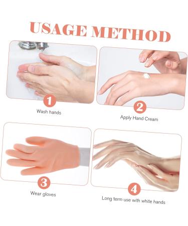 Mikinona 2 Pairs Sun Protection Moisturizing Gloves Lotion Hand Softening Gloves Moisturizing Spa Gloves Moisture Gloves Cracked Skin Gloves Spa Mitts Dry Manual Beauty Products Sebs - Buy Online on SooperMarket.com