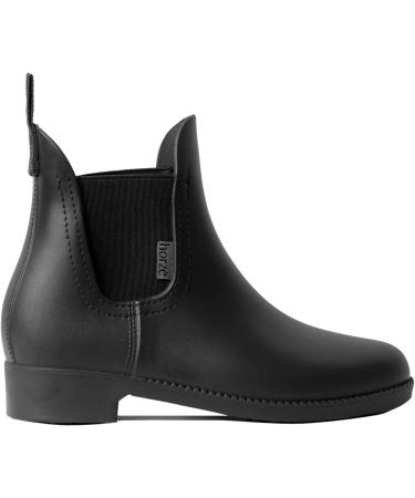 Horze Bonn Rubber Paddock Boots Black EU 42 - Durable and Stylish Horse Riding Footwear - Buy Online on SooperMarket.com