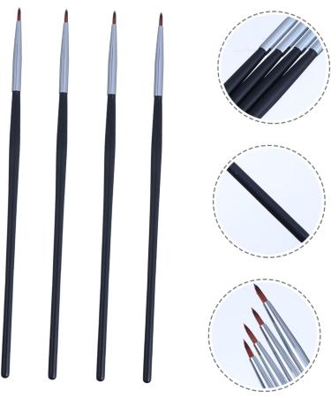 Healeved 4pcs Fine Eyeliner Brush Eyebrow Liner Brush Eyeshadow Cosmetic Eye Wand Lip Liner Fiber - Buy Online on SooperMarket.com