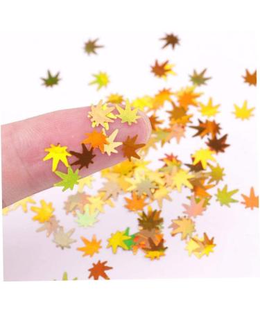 Maple Leaf Nail Art Sequins Maple Leaf Nail Glitters Stickers Autumn Nail Sequins for Nail Art 4 Colors - Buy Online on SooperMarket.com