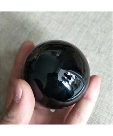 Natural Crystal Rough Ornament Natural Polished Black Ball Crystal Obsidian Sphere 50-60MM for Decoration Gift Decoration feng Shui. 1pc - Buy Online on SooperMarket.com