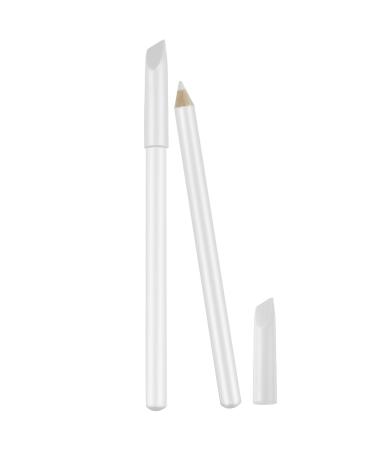 White nail pencil nail bleed nail bleach french manicure pen under nail diy 2-in-1 nail white pencil manicure with a cutter slide