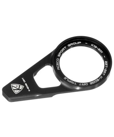 K-EDGE Unisex - Adult Dirt 3 Chain Catcher Chain Guides, Black, One Size