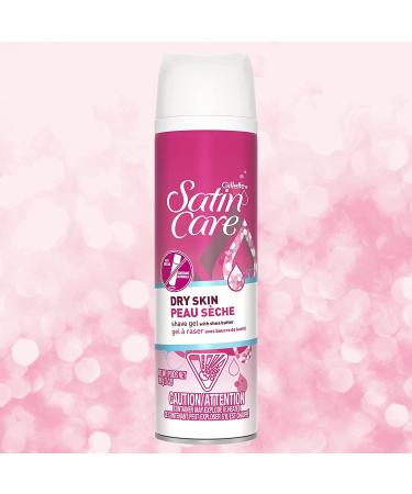 Gillette Satin Care Dry Skin Shave Gel for Women - 6 Pack 7oz Each | Infused with Shea Butter for Comfortable Shave - Buy Online on SooperMarket.com